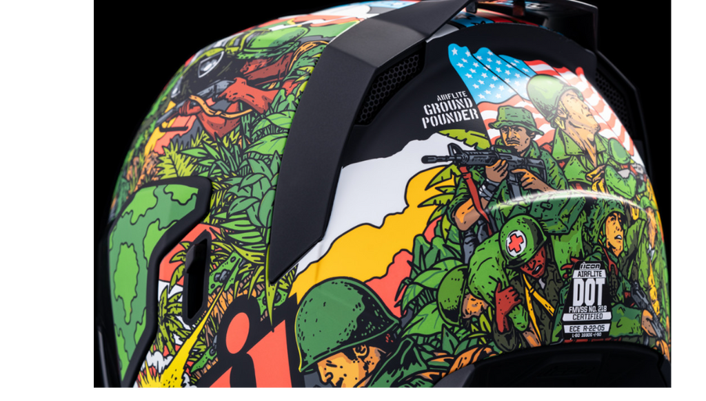 ICON Airflite GP23 Motorcycle Helmet - Green