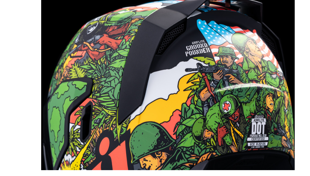 ICON Airflite GP23 Motorcycle Helmet - Green