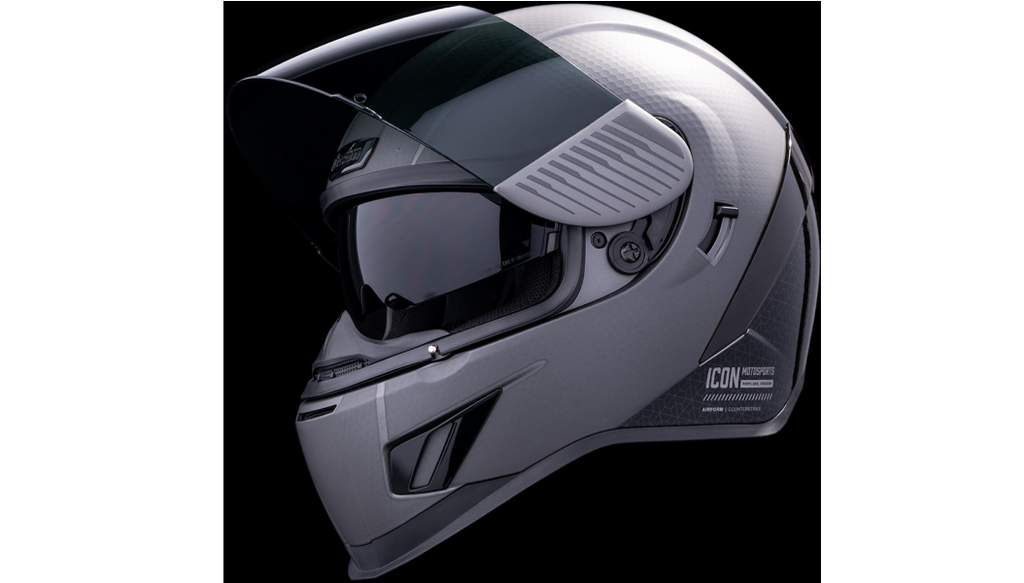 ICON Airform Counterstrike MIPS Motorcycle Helmet - Silver