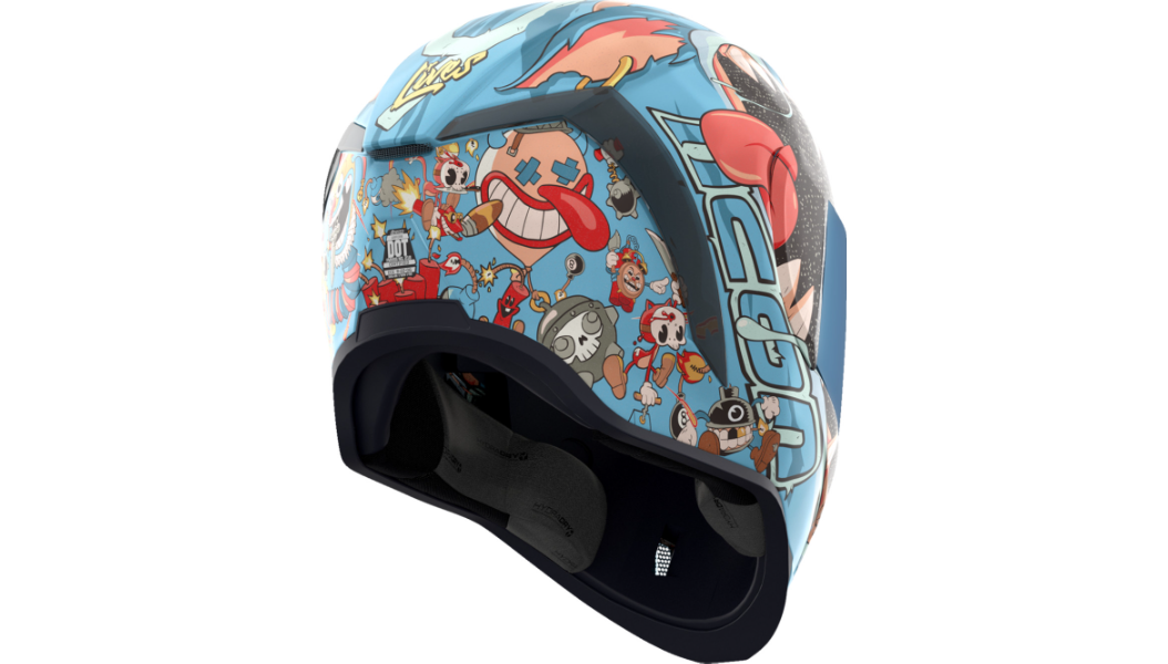 ICON Airform 9 Lives MIPS Motorcycle Helmet - Blue