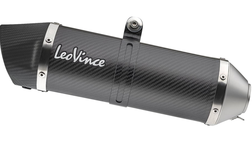 Leovince Factory S Slip-On Muffler for Select Aprilia Tuono V4 / RSV4 Models - Carbon Fiber - 14309SU