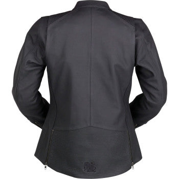 Z1R Women's Matchlock Leather Jacket - Black