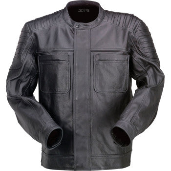 Z1R Widower Leather Jacket - Black